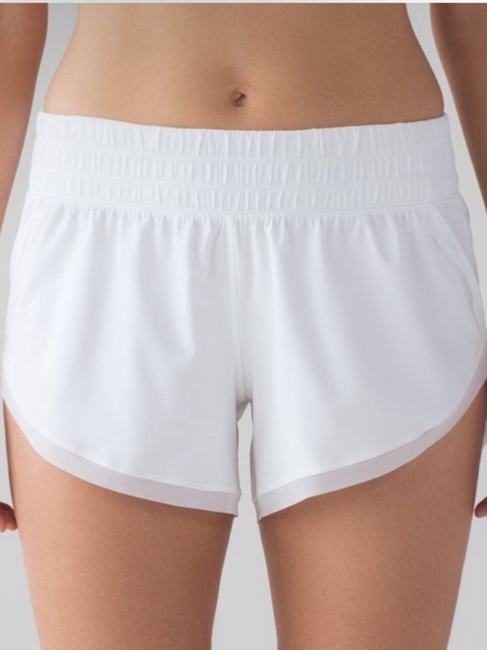 Lululemon White Anew Shorts (4")